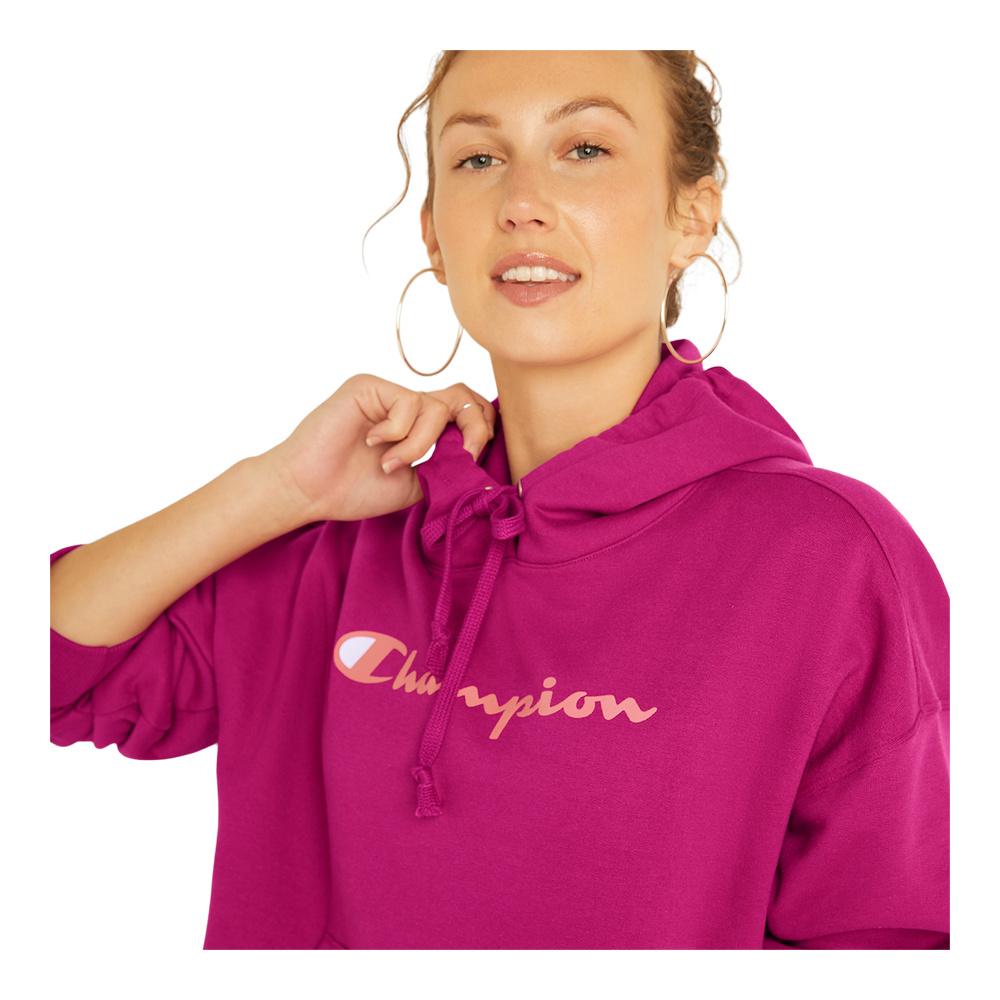 Buy Champion women sportswear fit hooded long sleeve outdoor sweatshirts  red pink Online