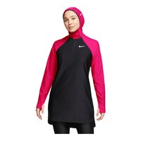 Nike Women's Victory Colorblock Full-Coverage Swim Dress/Burkini Swimsuit Top, Beach Front_Angled_Left