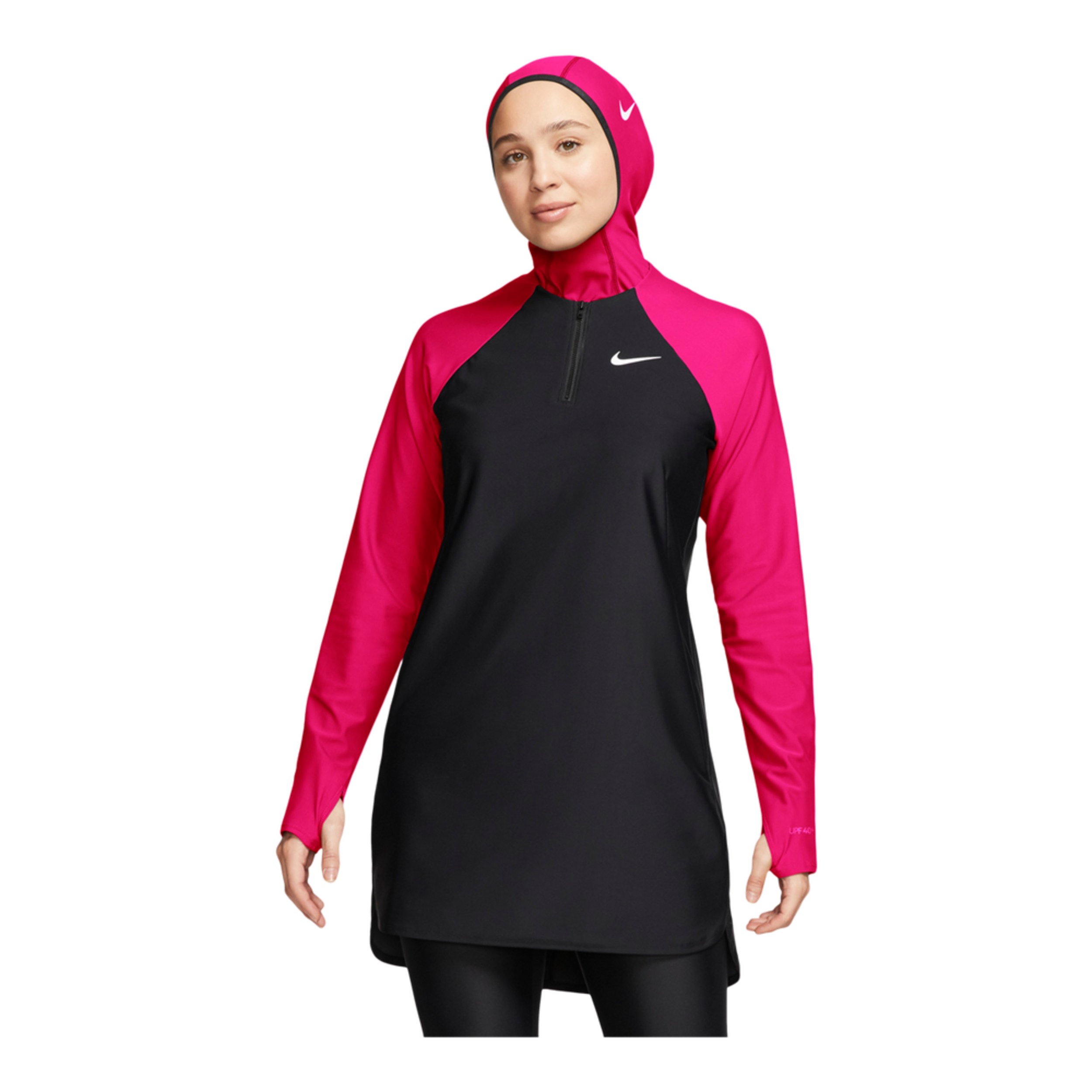 Nike Women's Victory Colorblock Full-Coverage Swim Dress/Burkini ...