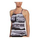 Nike Women's Explore Strappy Crossback Tankini Swimsuit Top, Beach Front_Angled_Left