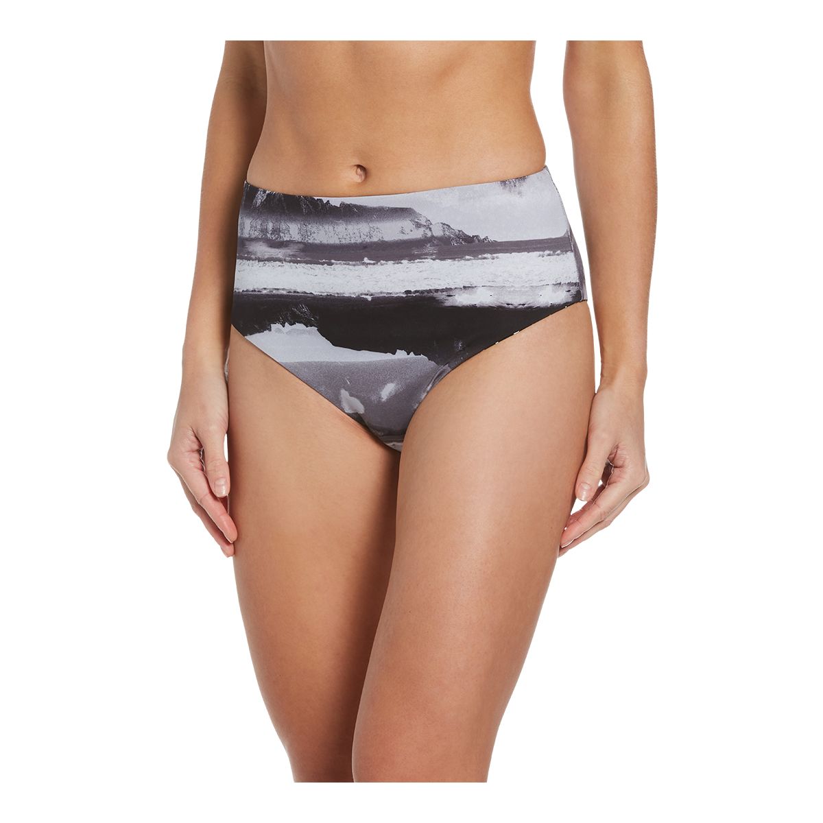 Nike Women's Explore Cheeky High Waisted Swimsuit Bikini Bottom, Beach