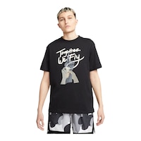 Nike Women's Basketball Boyfriend Graphic Cotton T Shirt, Relaxed Fit Front_Angled_Left