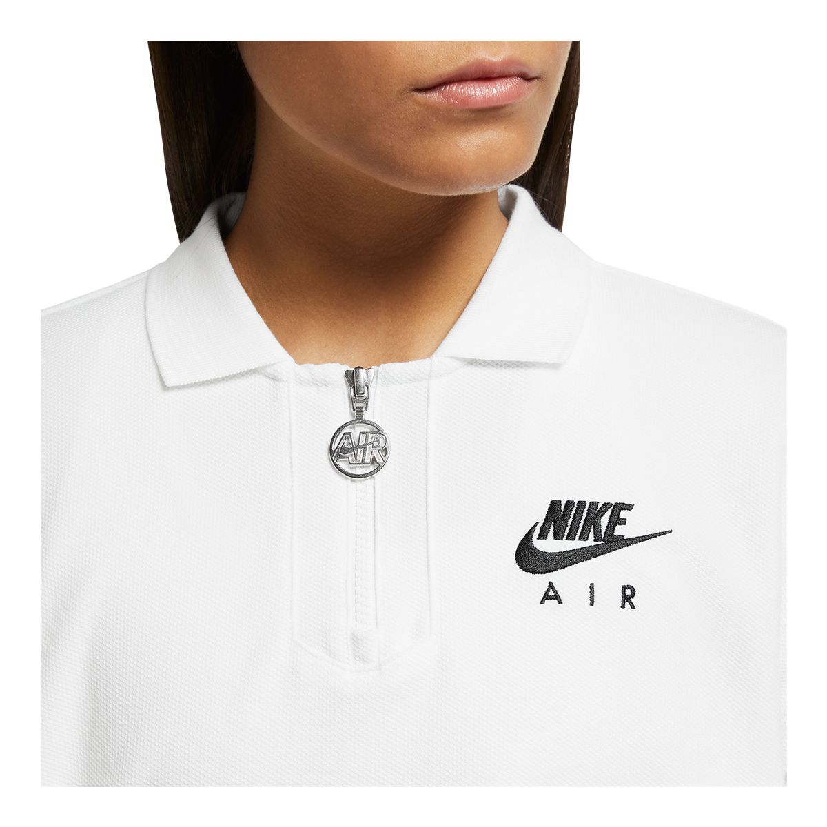 Nike Sportswear Women's Air Cotton Polo T Shirt, Loose Fit
