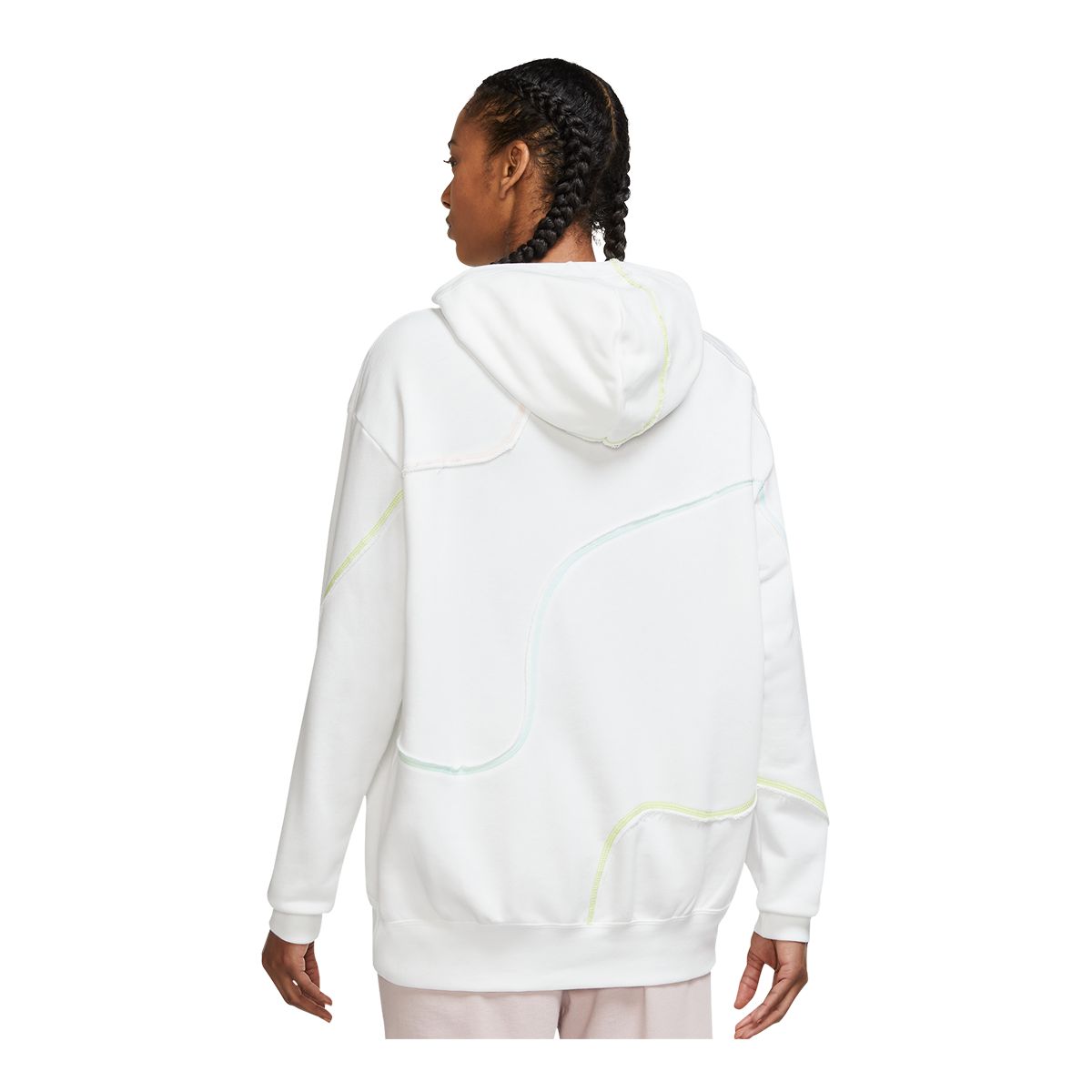 Nike Women's Veneer Swirl Pullover Hoodie, French Terry, Oversized, Dri-FIT