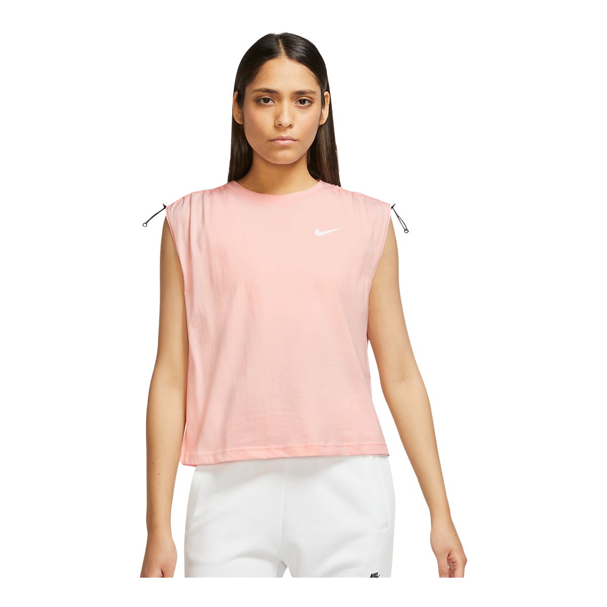 Nike Sportswear Women's Collection Sleeveless Cotton T Shirt  Loose Fit Dri-FIT