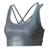 PUMA Women's Stardust Sports Bra, Medium Impact, Removable Pads Front_Angled_Left