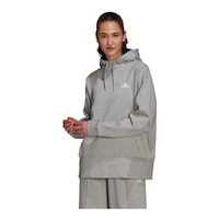 adidas Women's Studio Sweatshirt Hoodie, Fleece Front_Angled_Left