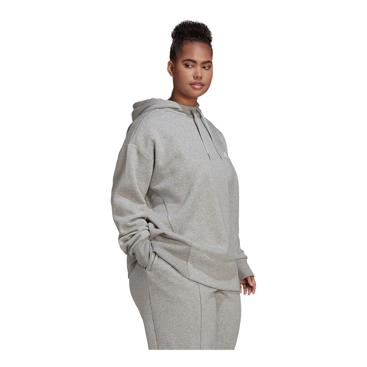 adidas Women's Studio Sweatshirt Hoodie, Fleece