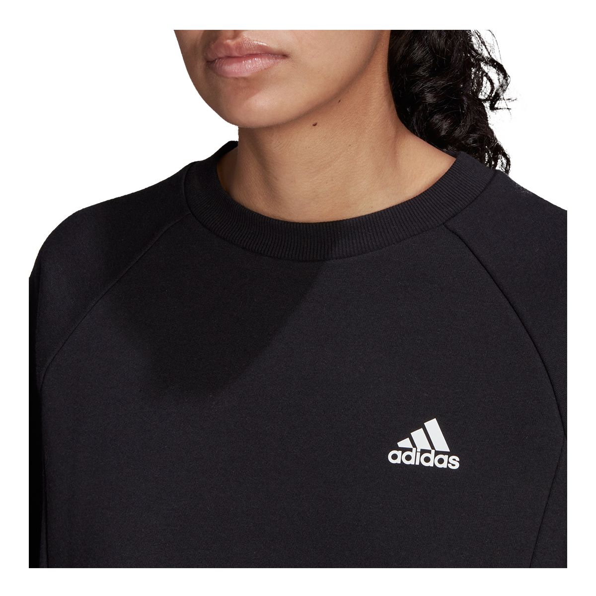 adidas Women's Studio Crewneck Sweatshirt, Loose Fit