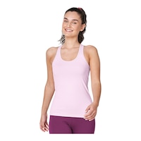 FWD Women's Racerback Tank Top Front_Angled_Left