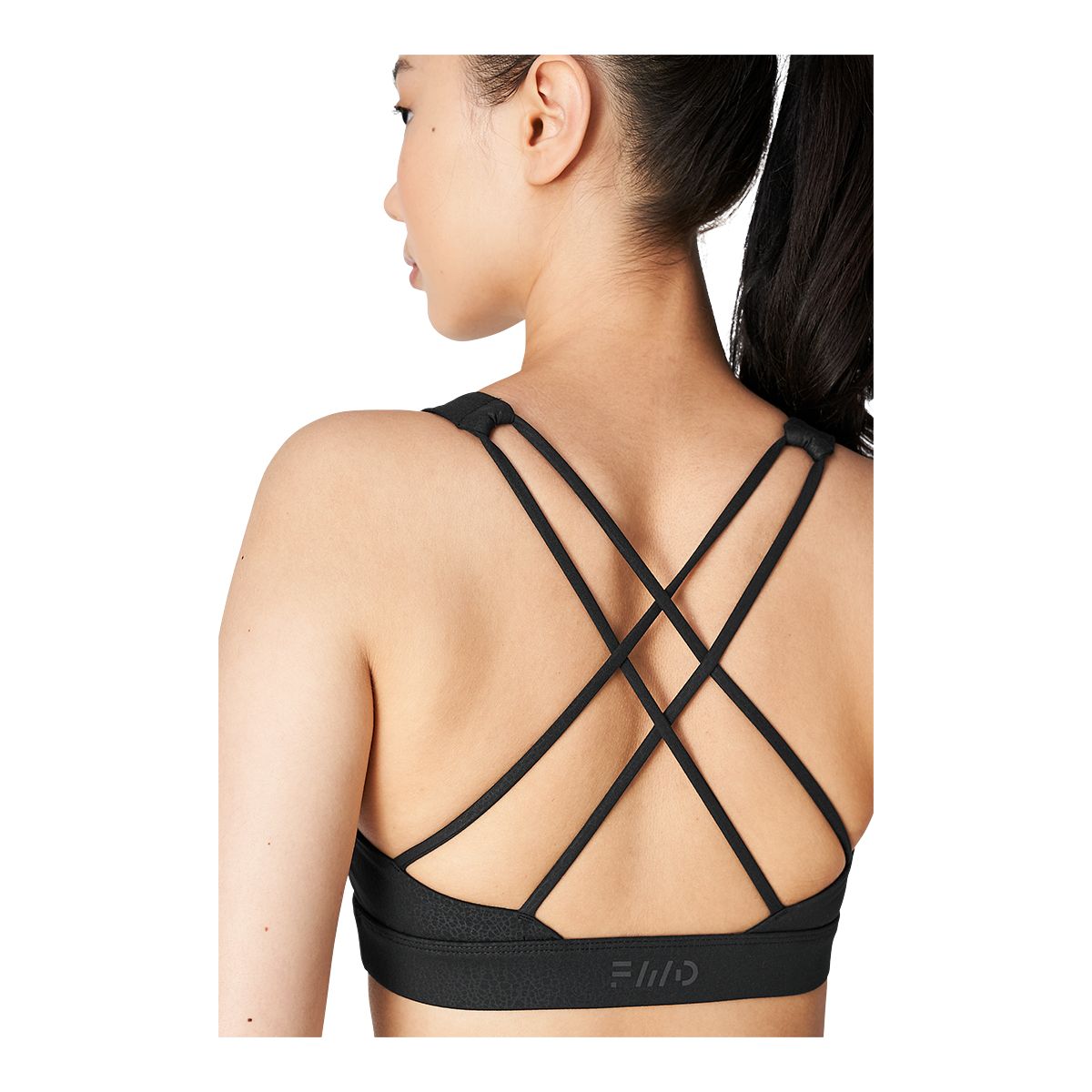 FWD Women's Strappy Sports Bra, Medium Impact, Removable Pads