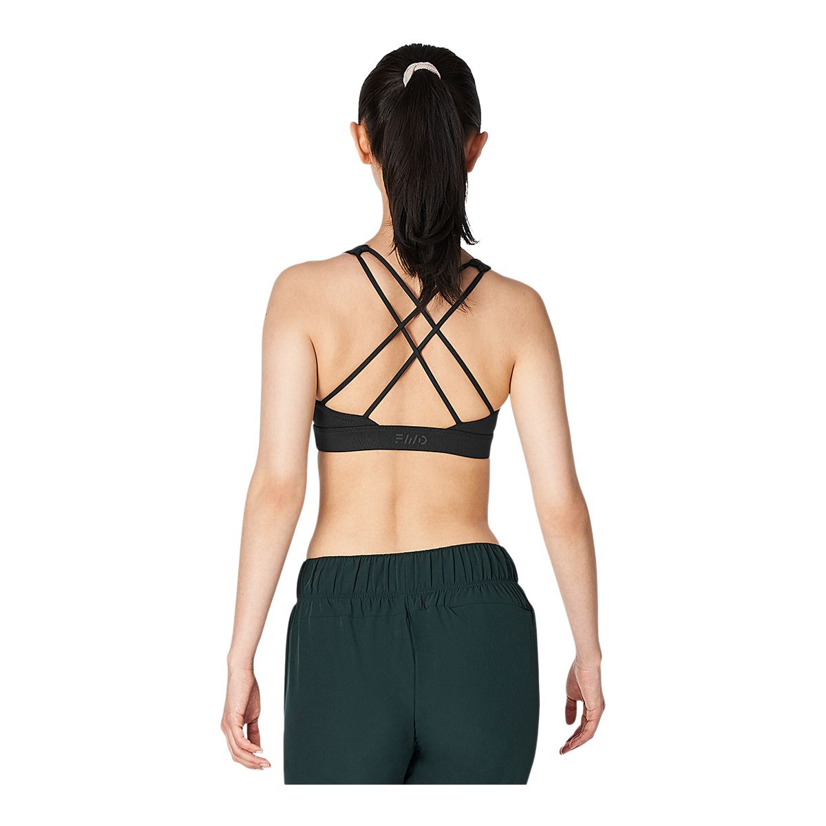 FWD Women's Strappy Sports Bra, Medium Impact, Removable Pads