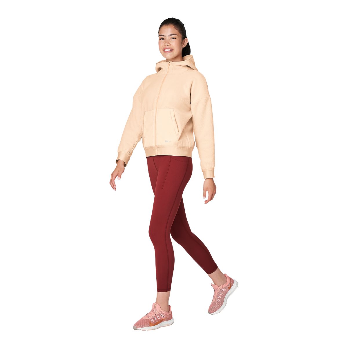 FWD Women's Push Full Zip Hoodie, Sherpa