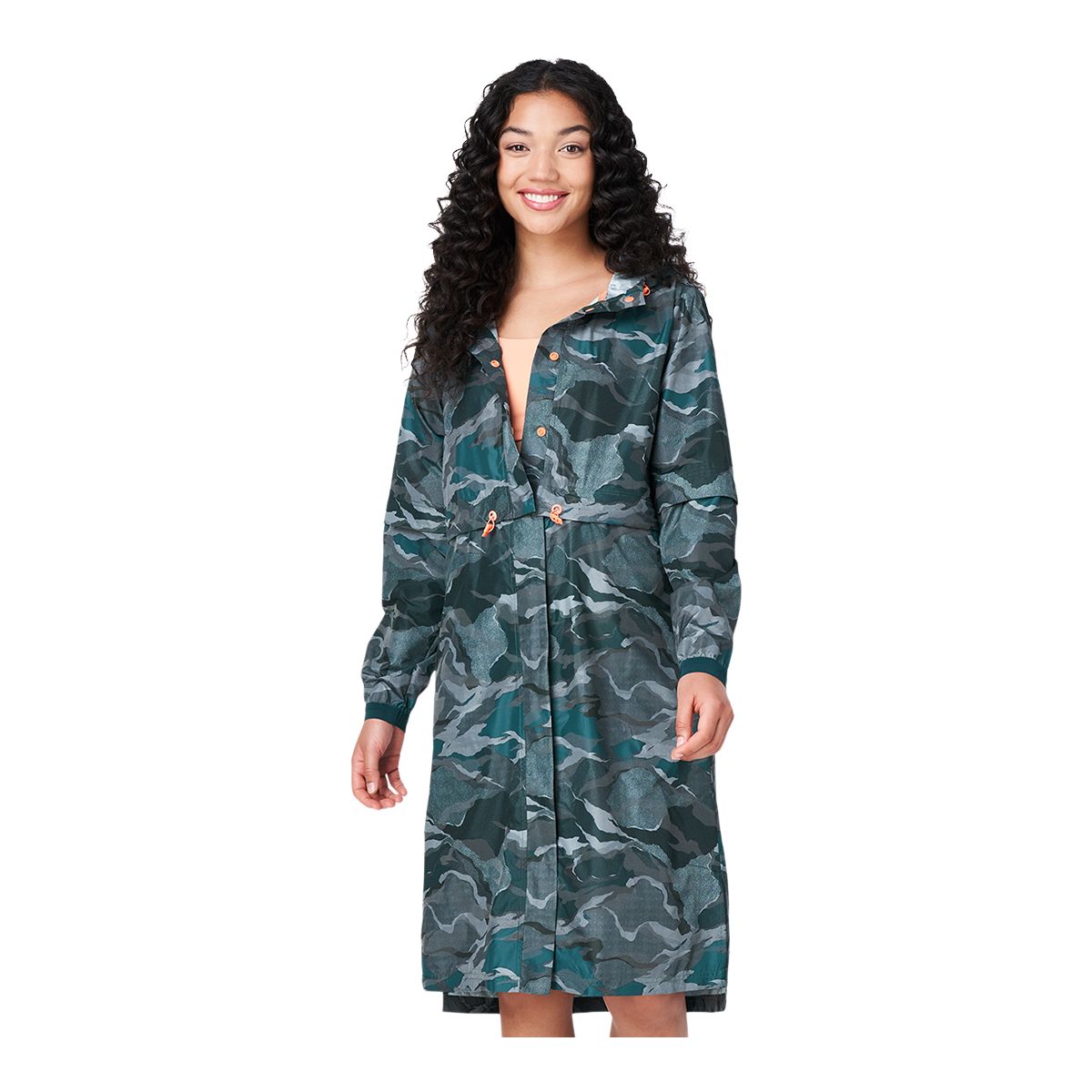 Camo hot sale raincoat womens