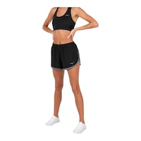 Mizuno Women's Impact Short Front_Angled_Left