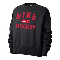 Nike Women's Hockey Logo Fleece Sweatshirt Front_Angled_Left
