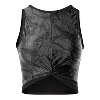 Reebok Women's Studio Shine Crop Tank Top, Fitted Fit, Sleeveless, Sports Front_Flat