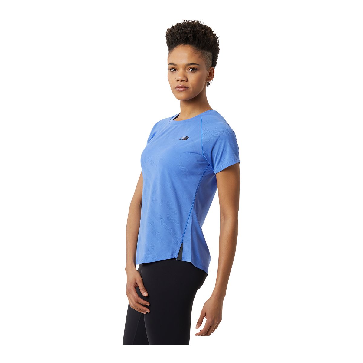 New Balance Women's Run Q Speed Jacquard Running T Shirt, Quick-Dry