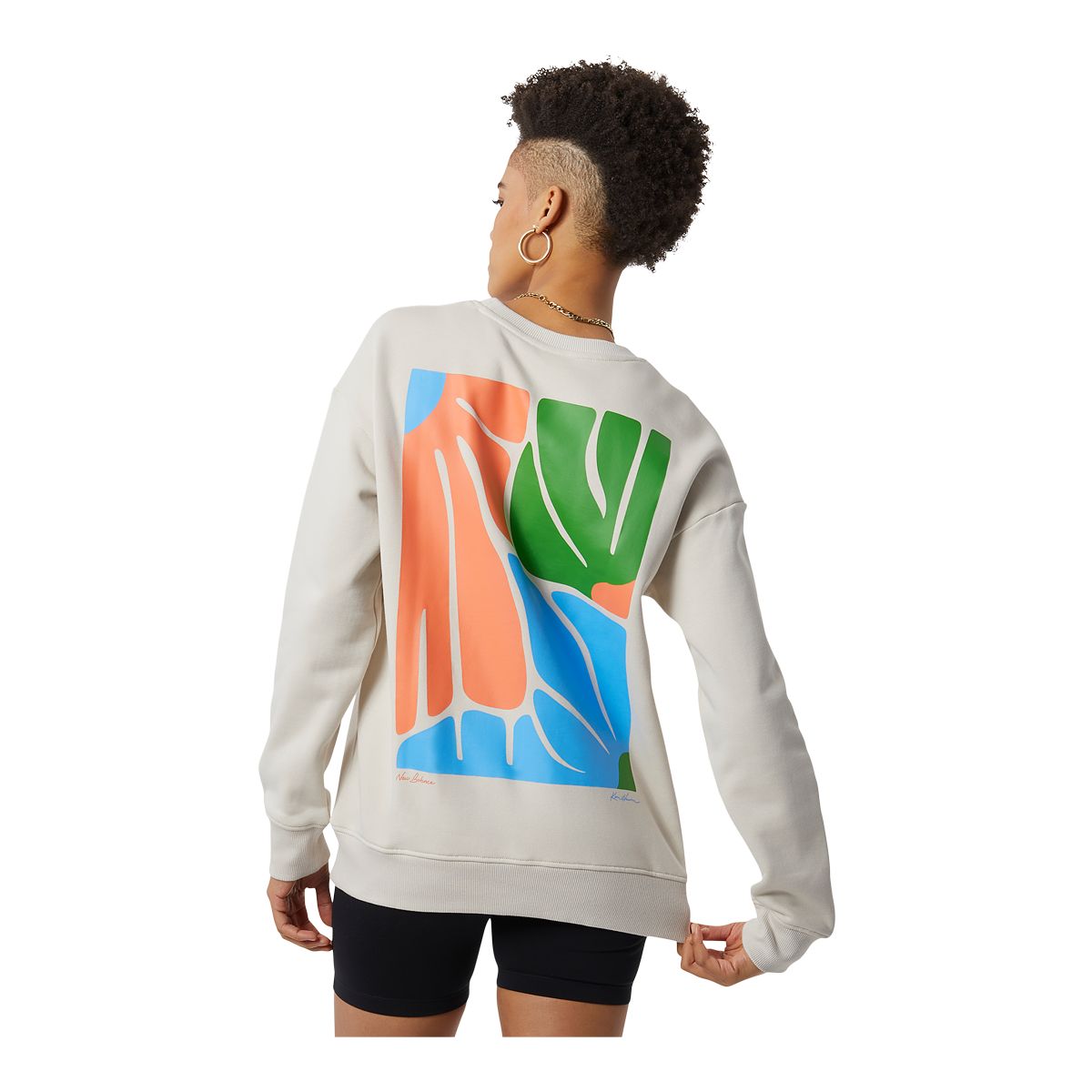 New Balance Women's KVV Athletics Running Sweatshirt, Oversized