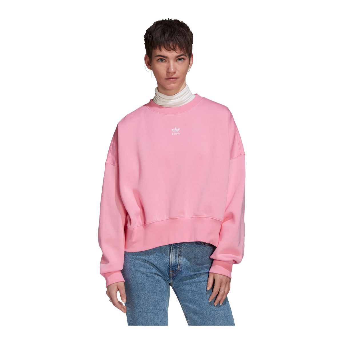 adidas Originals Women's Crewneck Sweatshirt, Relaxed Fit