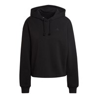 adidas Women's All Season Fleece Cropped Hoodie Front_Flat