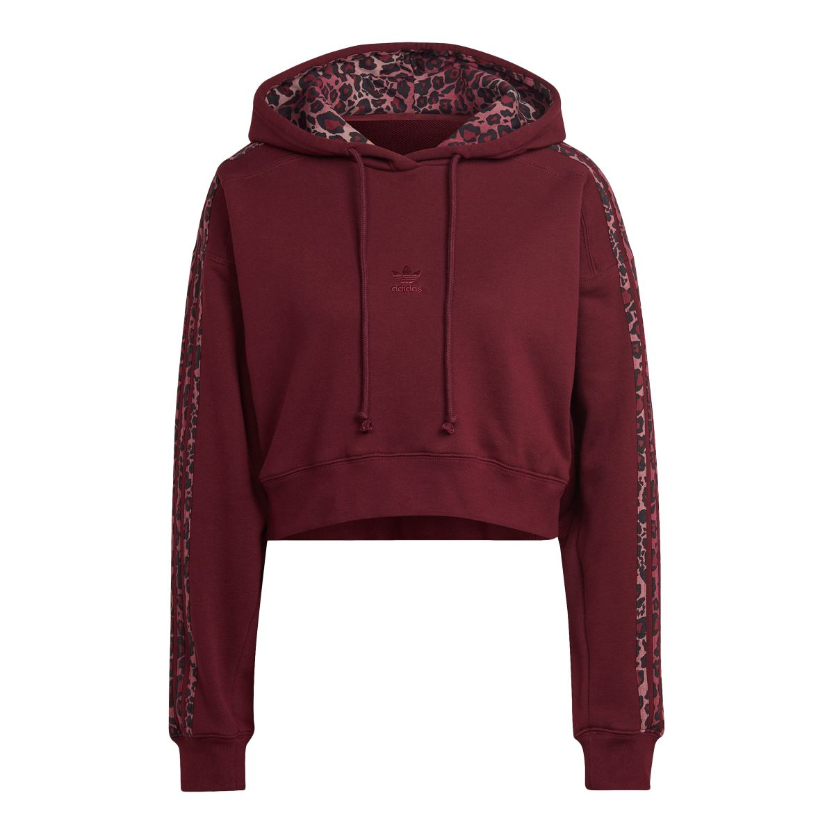 adidas Women's Originals Cropped Hoodie, 100% Cotton French Terry