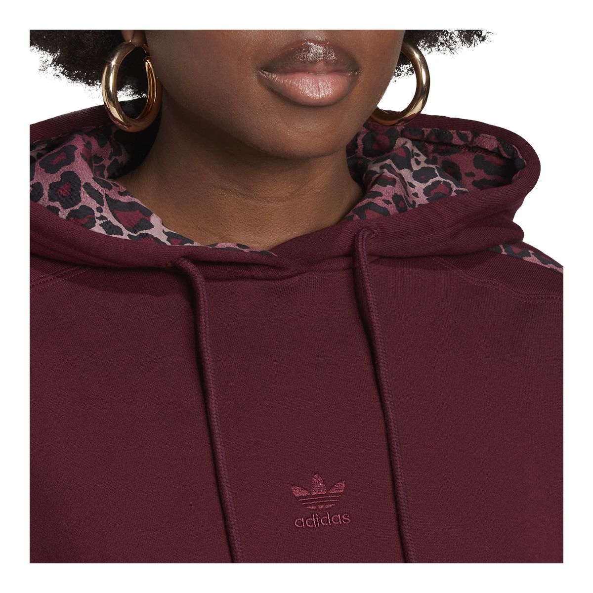 adidas Women's Originals Cropped Hoodie, 100% Cotton French Terry