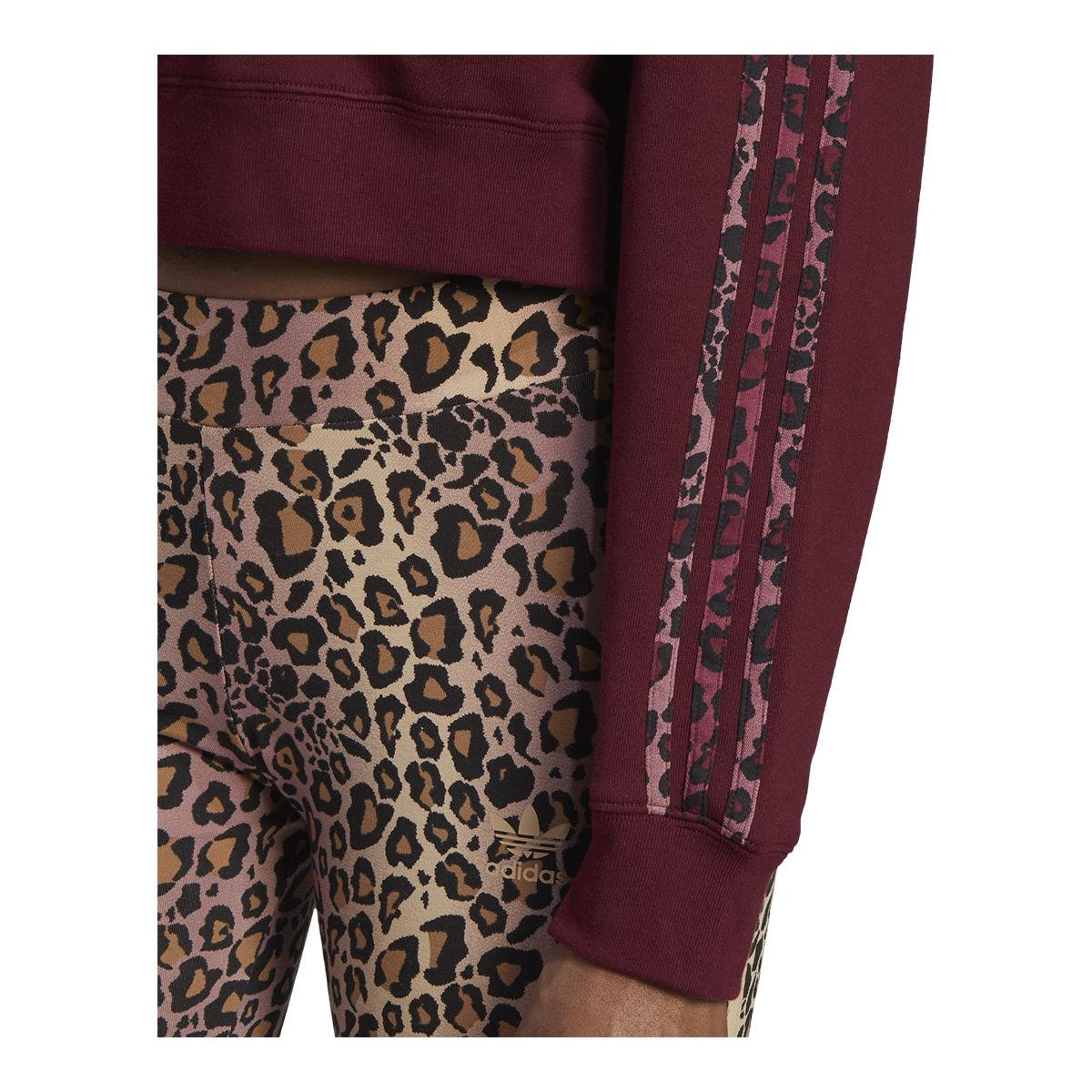 adidas Women's Originals Cropped Hoodie, 100% Cotton French Terry