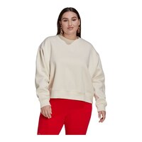 adidas Originals Women's Crewneck Fleece Sweatshirt, Plus Size Front_Flat