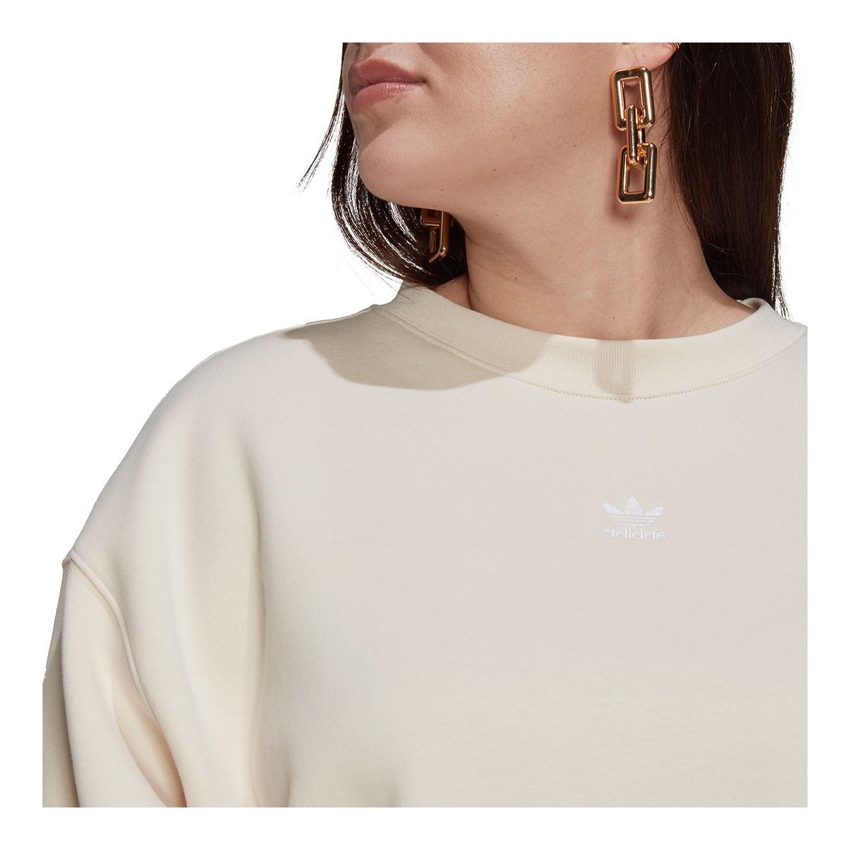 adidas Originals Women's Crewneck Fleece Sweatshirt, Plus Size