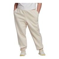 adidas Originals Women's Plus Size Fleece Sweatpants, Casual, Lounge Front_Flat