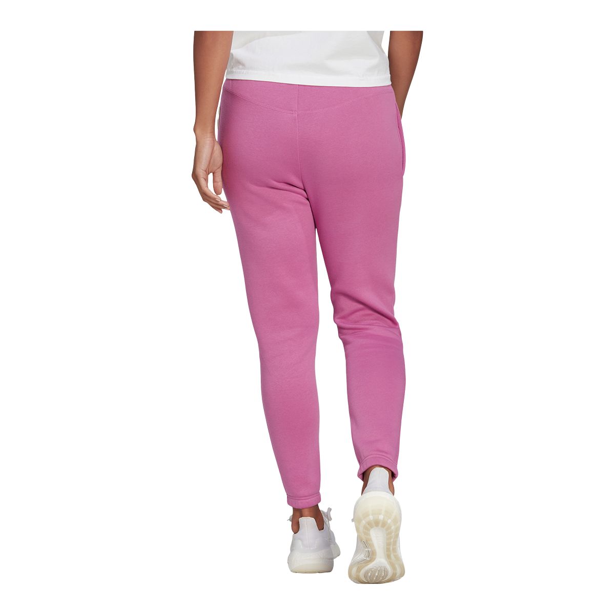 adidas Women's Seasonal Fleece Sweatpants, Casual, Lounge, Mid Rise