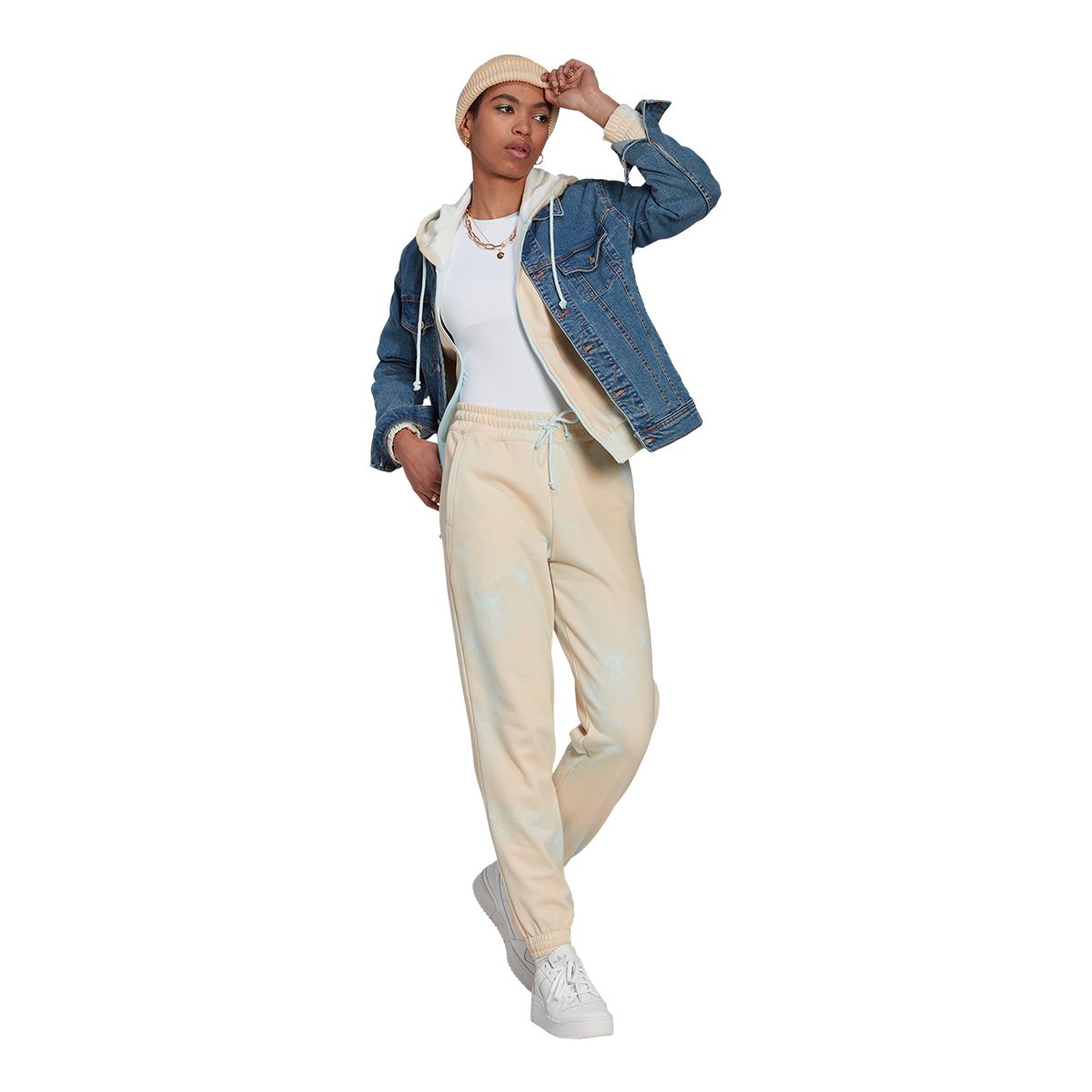 adidas Originals Women's Beach Jogger Pants, Casual, Lounge, High Rise