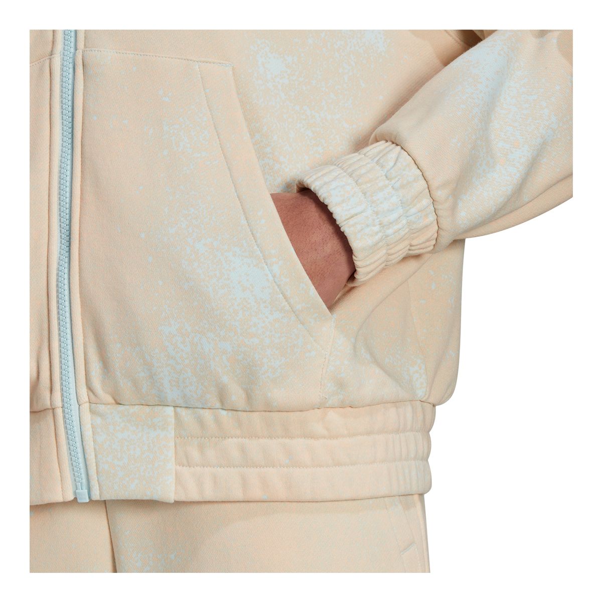 adidas Women's Originals Full Zip Hoodie, 100% Cotton French Terry, Kangaroo Pocket