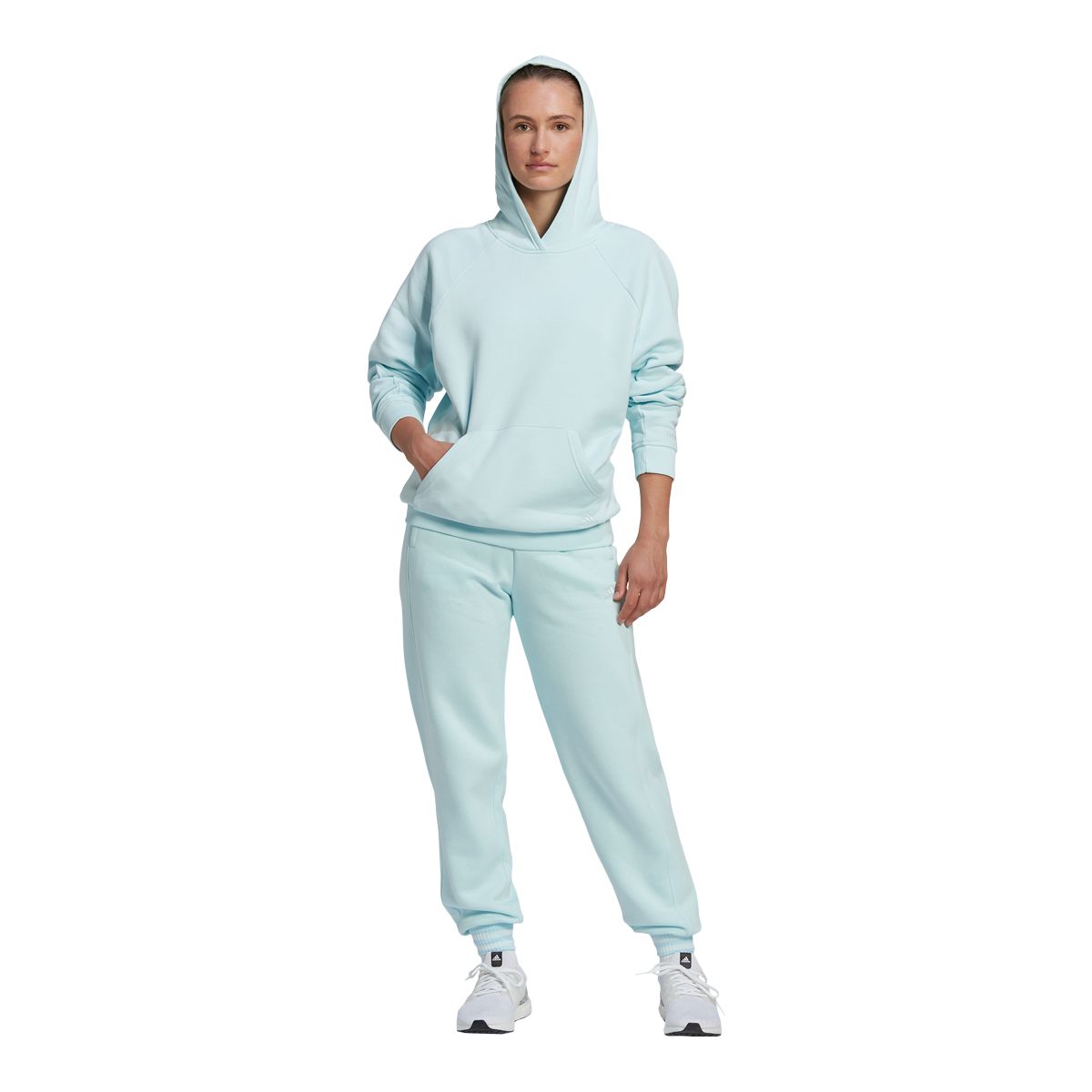 adidas Women's All Season Fleece Pullover Hoodie, Oversized