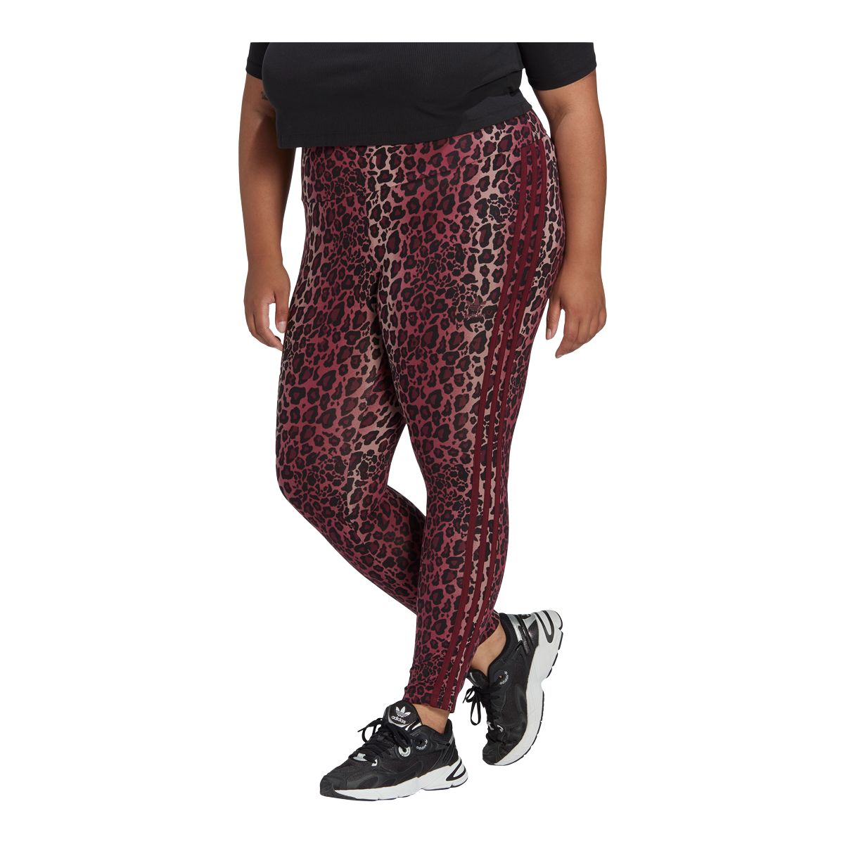 adidas Originals Women's Plus Size Leapord Tights