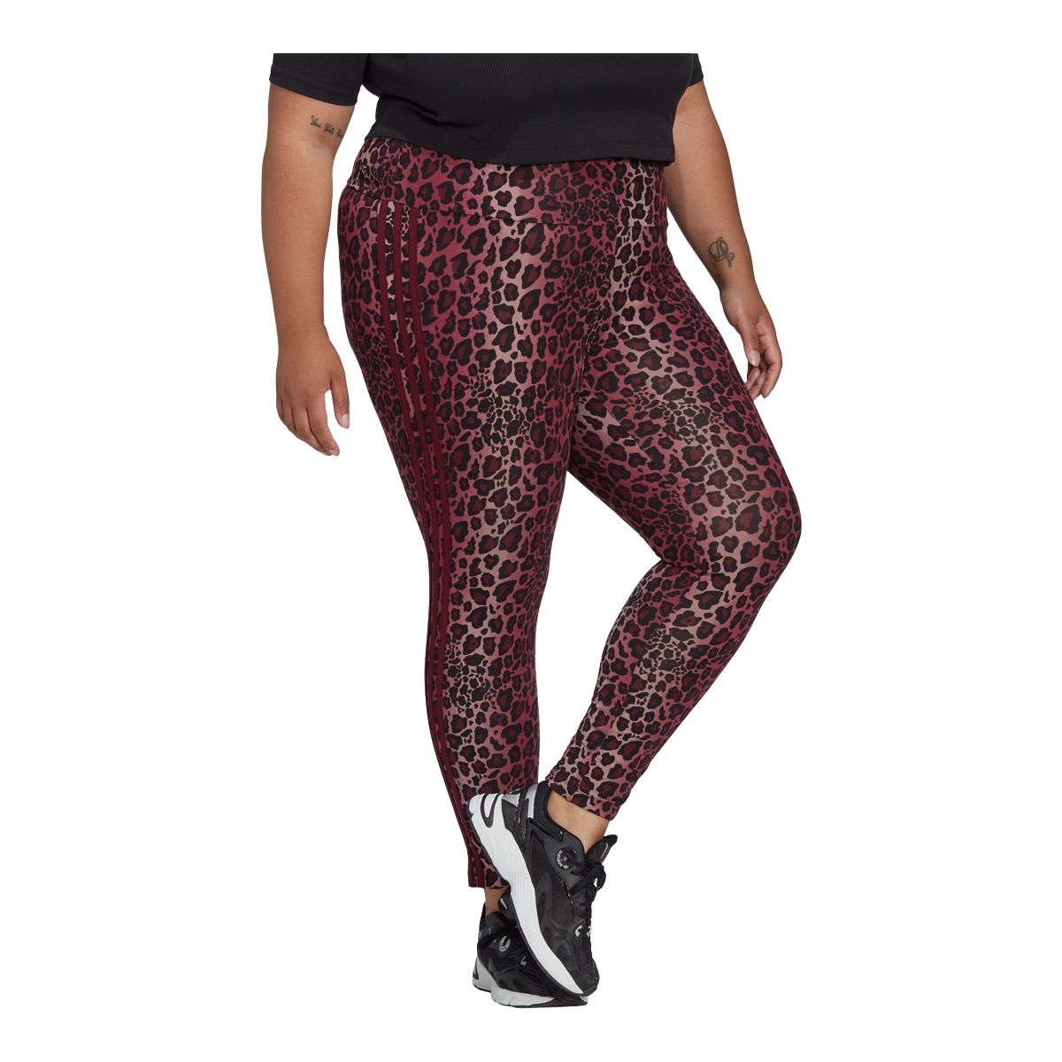 adidas Originals Women's Plus Size Leapord Tights