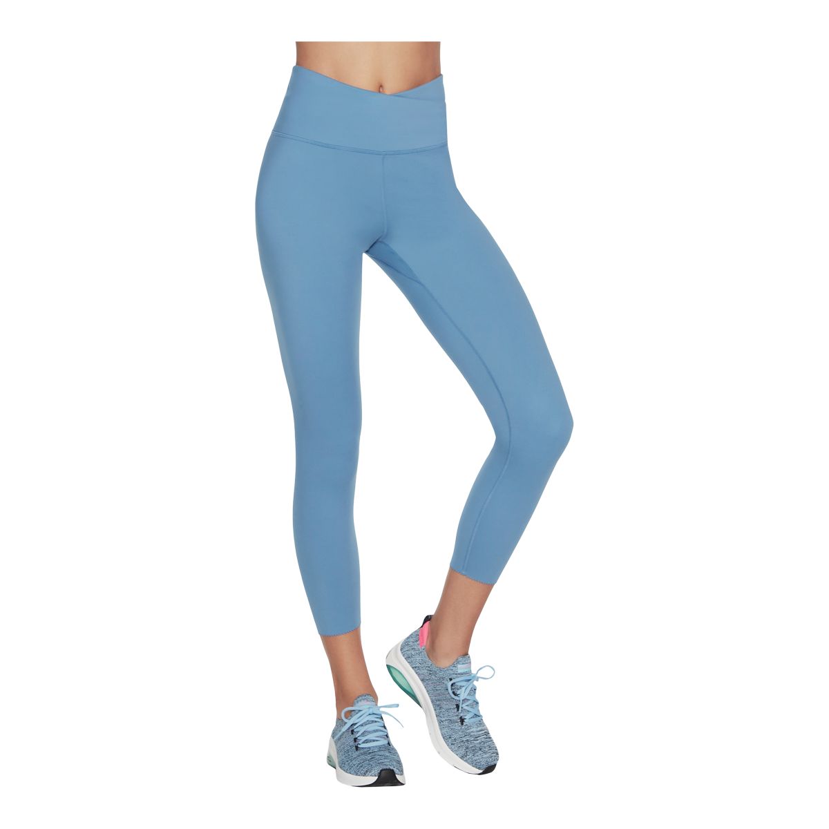SKECHERS - Get up and going in stylish athletic comfort the #Skechers GOwalk™  Midnight Leopard 7/8 HW Legging 🐆🐆