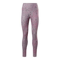 Reebok Women's Studio Lux High Rise 2.0 Yoga All Over Print Tights Front_Flat