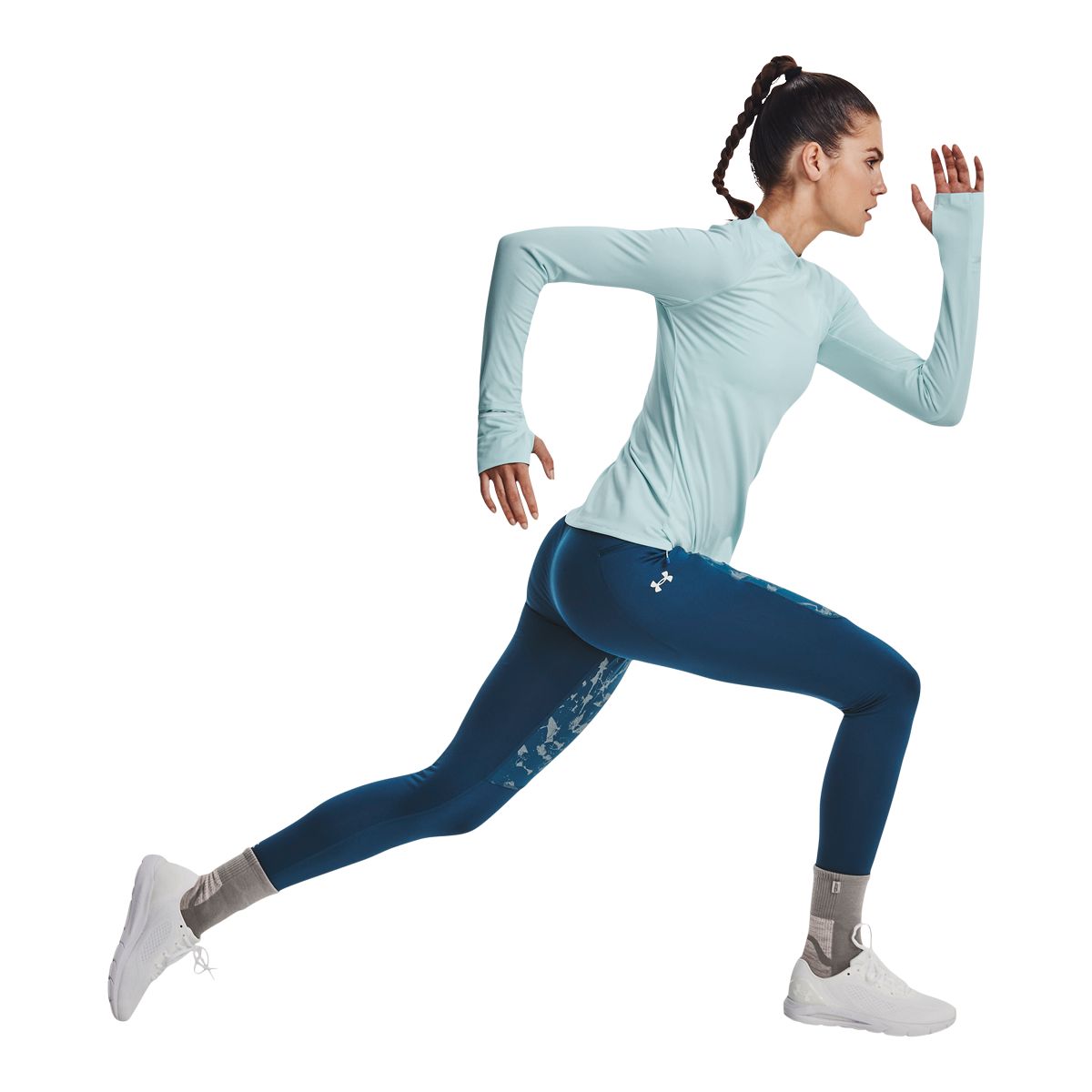 Under Armour Women's Run Out Run The Cold Print Tights