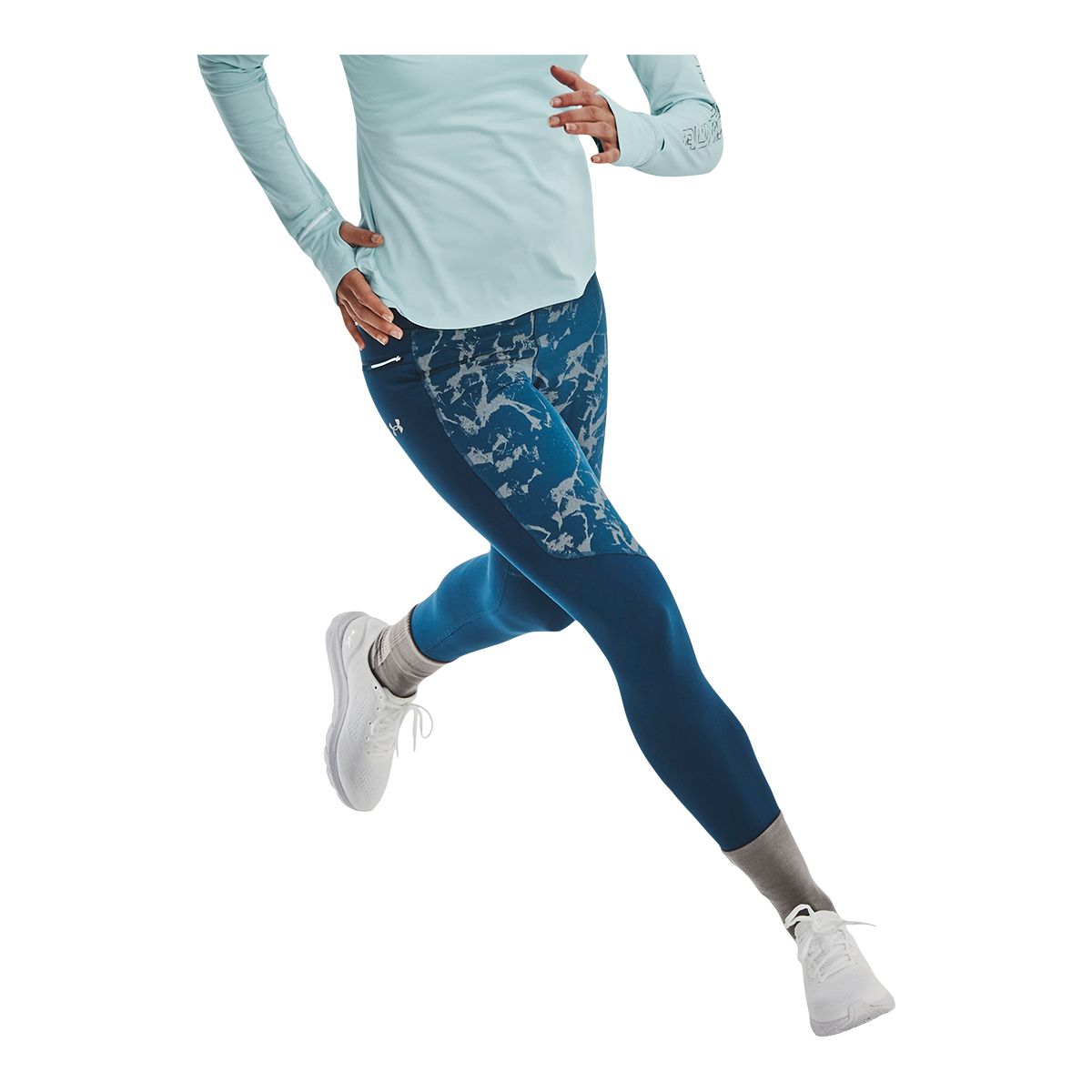 Under Armour Women's Run Out Run The Cold Print Tights