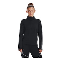 Under Armour Women's Cold Train Long Sleeve Half Zip Shirt Front_Flat