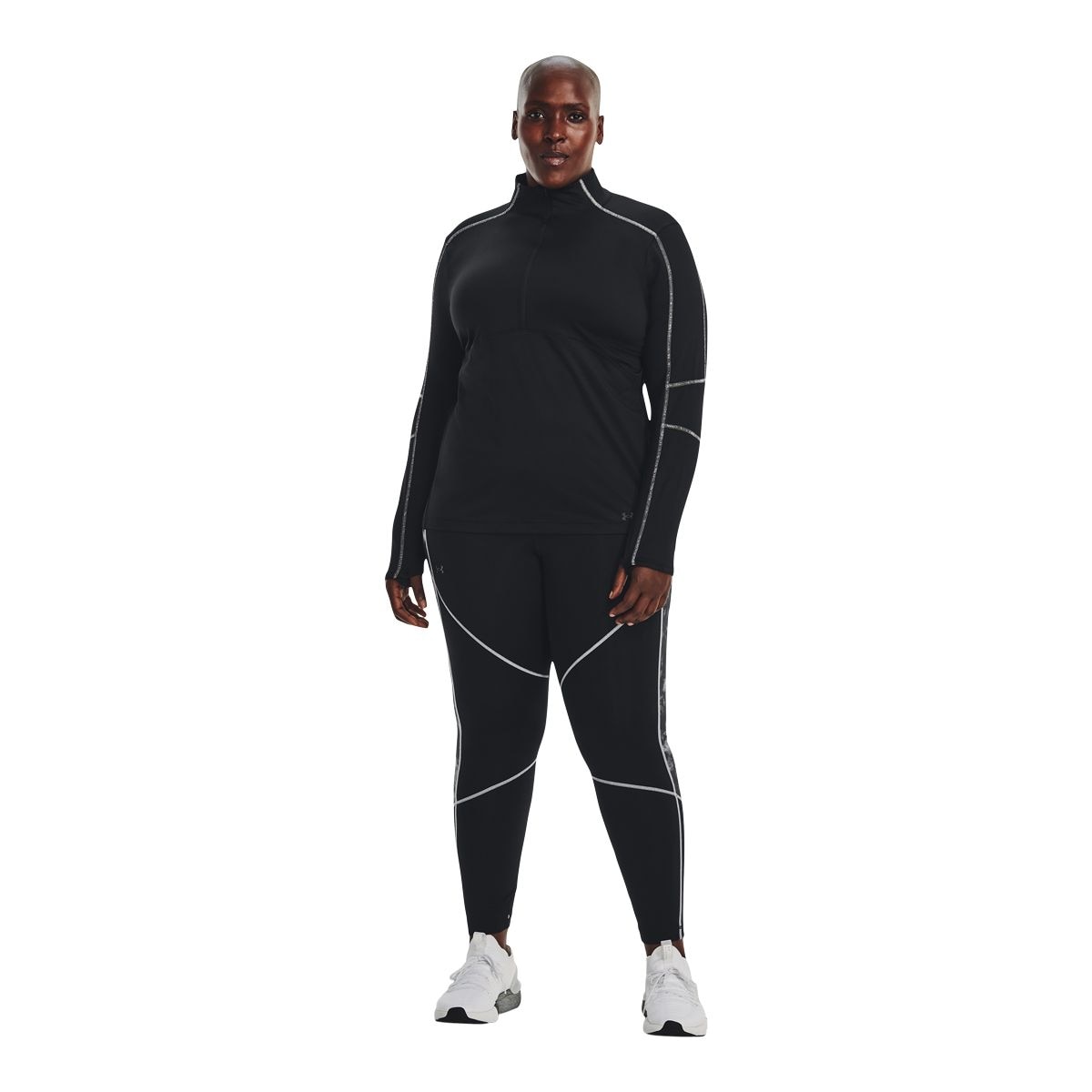 Under Armour Women's Cold Train Long Sleeve Half Zip Shirt, Plus Size