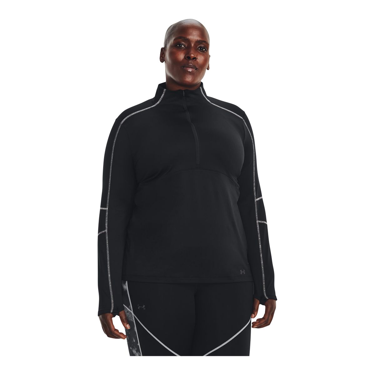 Under Armour Women's Cold Train Long Sleeve Half Zip Shirt, Plus Size