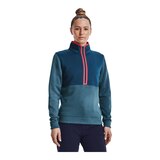 Under Armour Golf Women's Storm Sweater Fleece 1/2 Zip Long Sleeve Top Front_Angled_Right