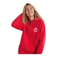 Champion Women's Powerblend Novelty Hoodie Front_Angled_Left