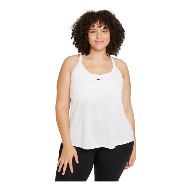 Nike Women's One Elastika Tank Top, Standard Fit, Sleeveless, DriFIT