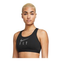 Nike Women's Basketball Fly Swoosh Sports Bra, High Impact Front_Angled_Left