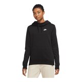 Nike Women's Club Fleece Pullover Sweatshirt Hoodie, Plus Size, Kangaroo Pocket Front_Flat