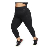 Nike Women's Plus Size Run Go High Rise 7/8 Tights Front_Angled_Left